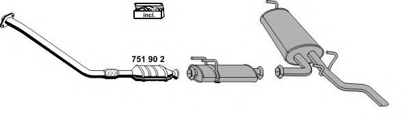 ERNST 050780 Exhaust System
